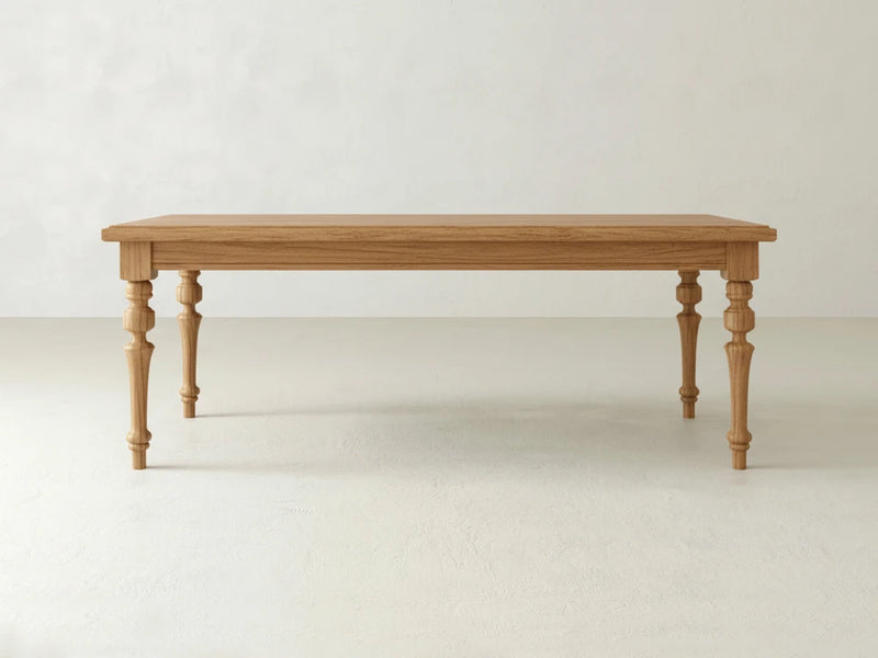 Allyson Dining Table - Oat on Oak