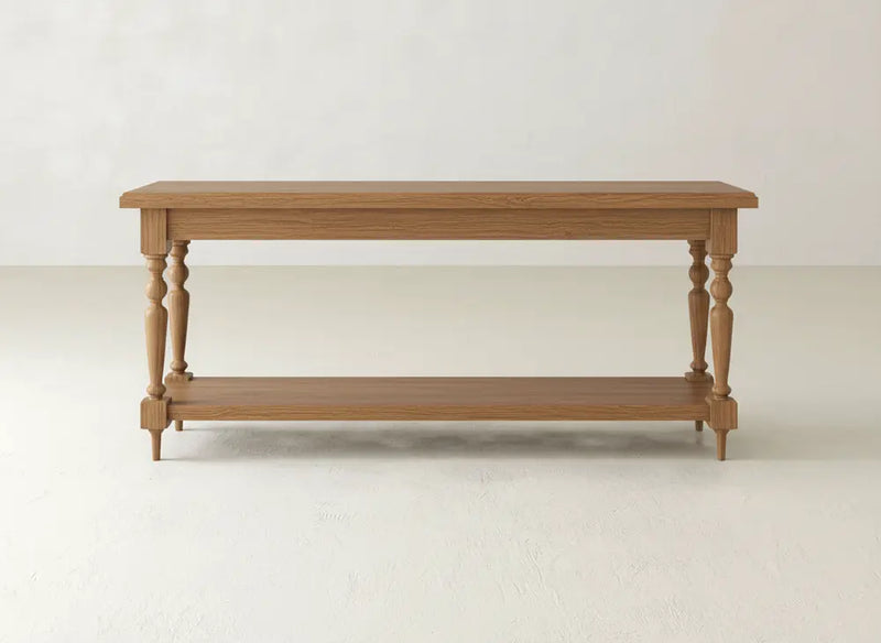 Ella Sofa Table - Oat on Oak
