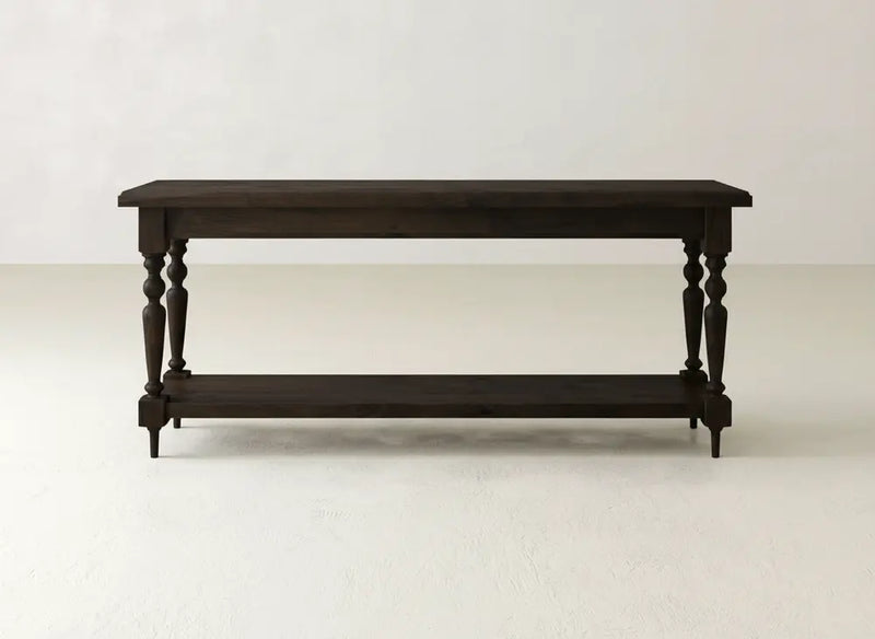 Ella Sofa Table - Sable on Oak