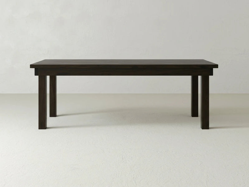 Farmhouse Dining Table - Espresso on Oak