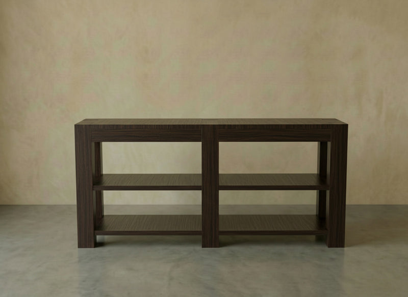 Morgan Sofa Table - Espresso on Oak