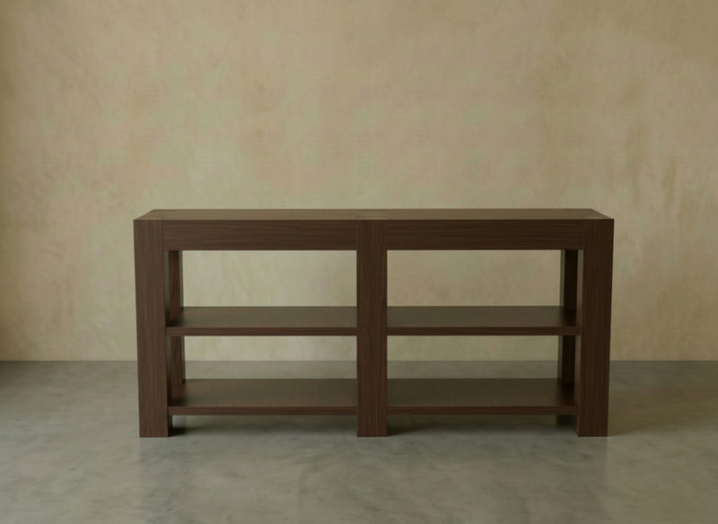 Morgan Sofa Table - Sable on Oak