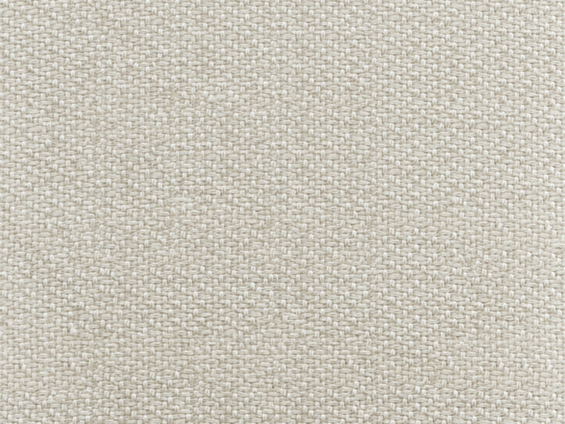 Close-up of James+James Oatmeal - Textured Linen Swatch, featuring a soft, light beige fabric with a tight, grid-like weave—perfect for classic interiors, upholstery, or home decor.