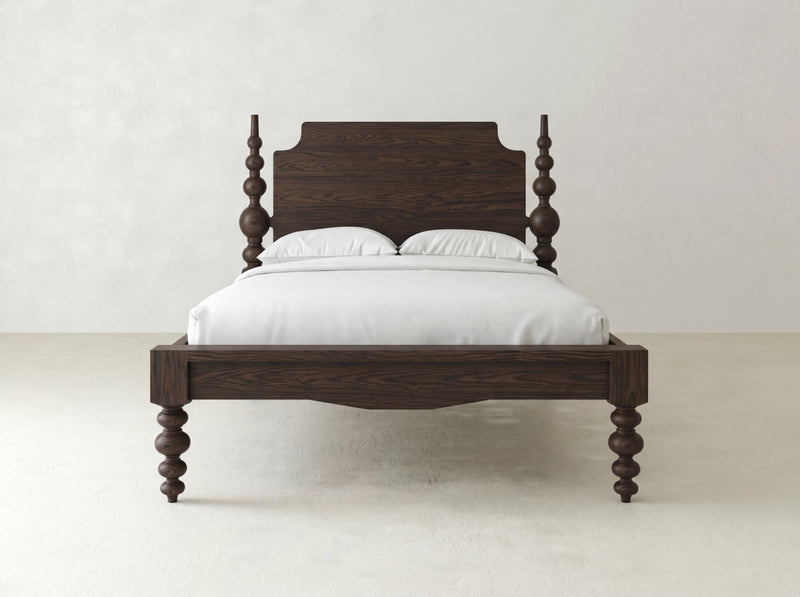 Olivia Poster Bed - Sable on Oak