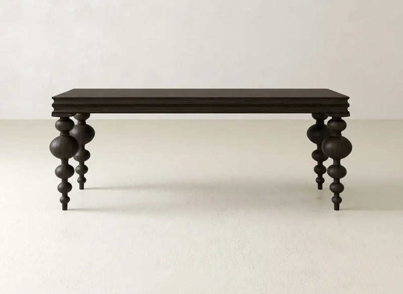 Olivia Sofa Table - Espresso on Oak