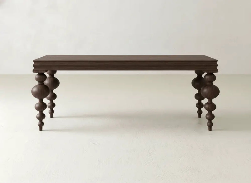 Olivia Sofa Table - Sable on Oak