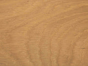 A close-up view of the James+James Satin on White Oak Sample showcasing a natural grain pattern with wavy lines and varying shades of light brown.