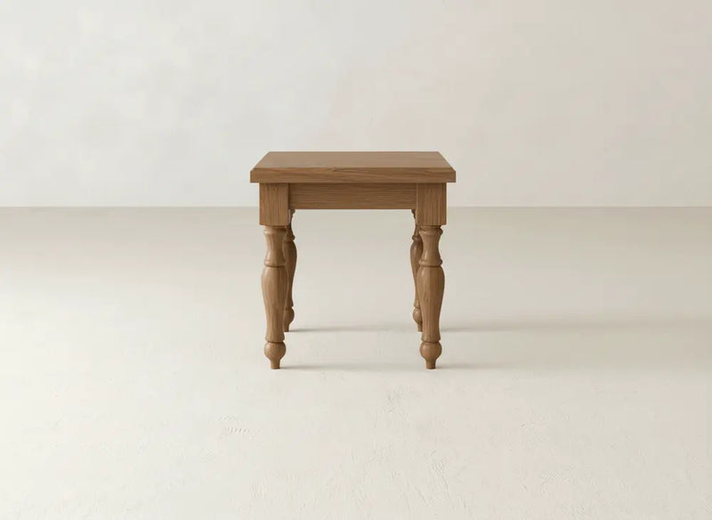 Abigail End Table - Oat on Oak