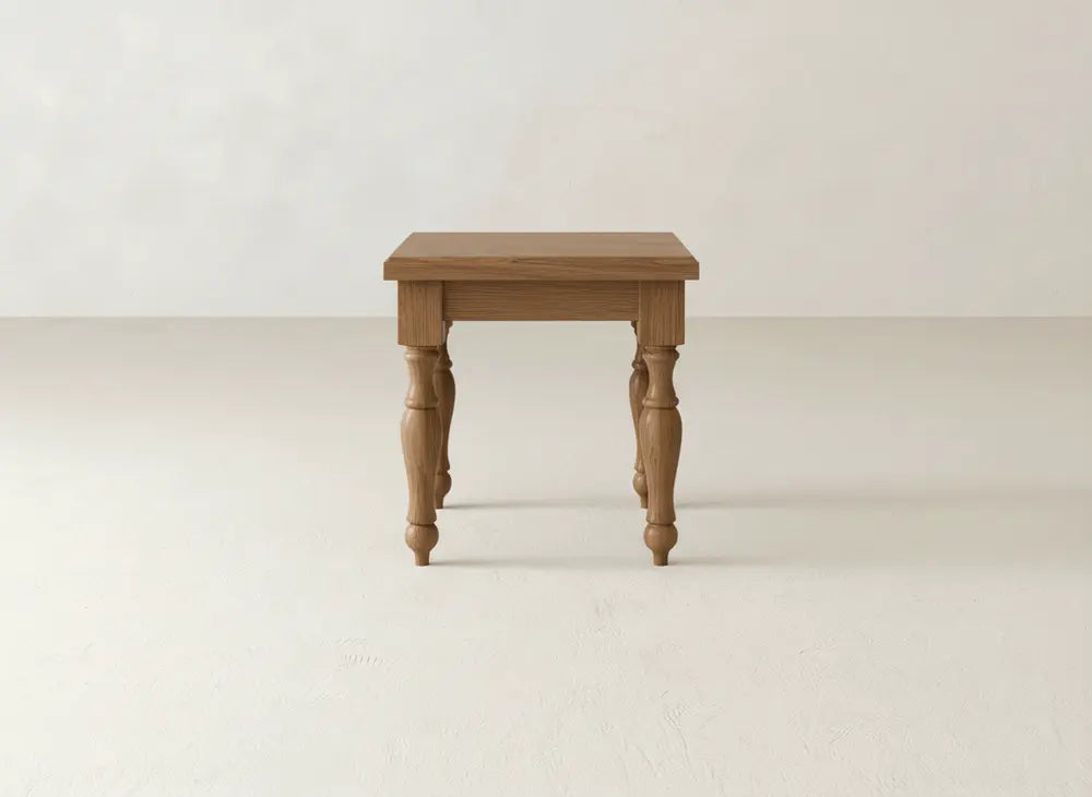 Abigail End Table - Oat on Oak