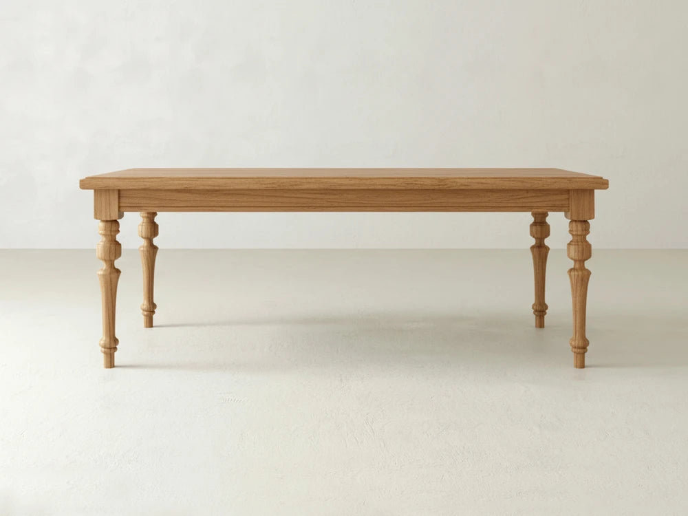 Allyson Dining Table - Oat on Oak