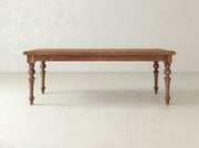 Allyson Dining Table - Satin on Black Walnut