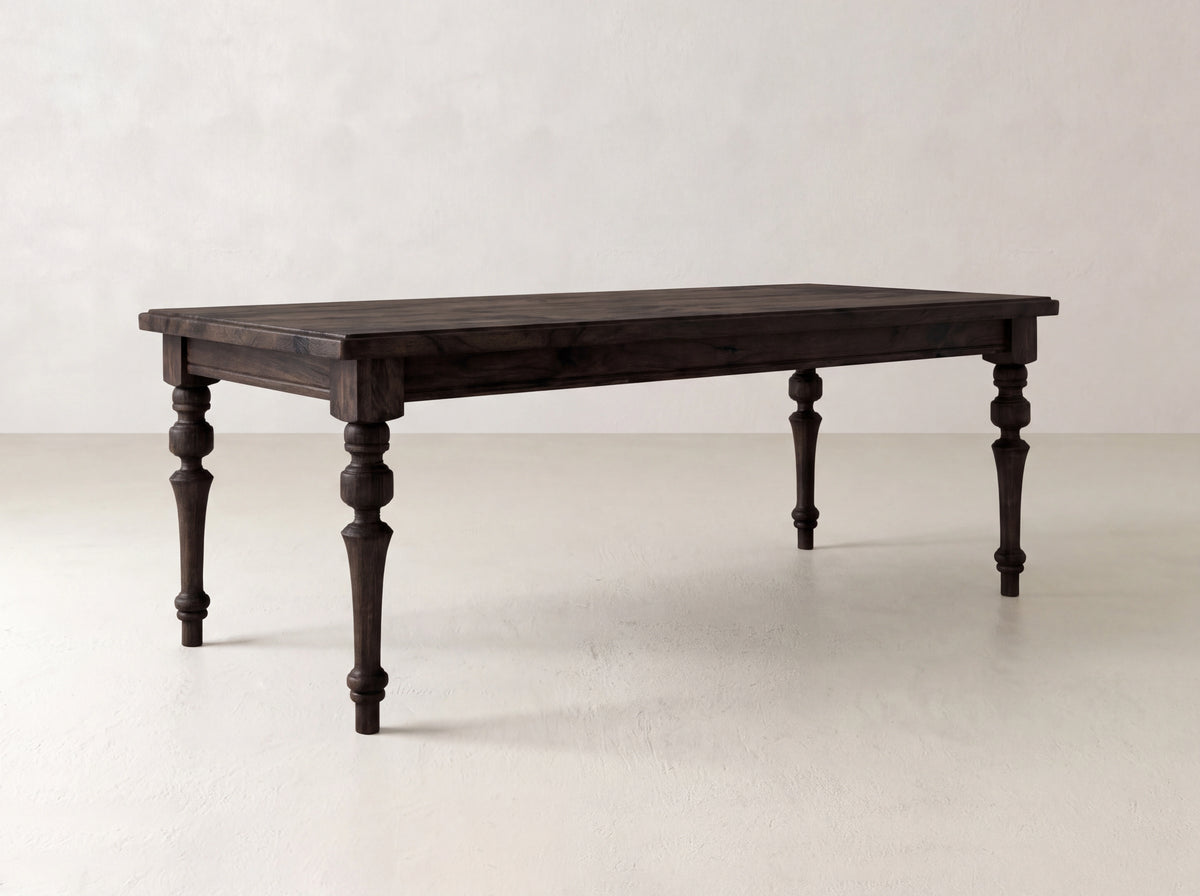 Allyson Dining Table - Umber on Black Walnut