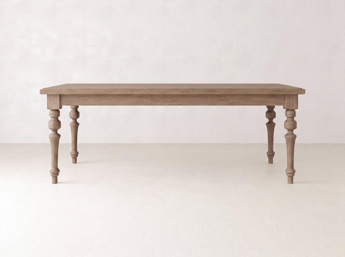 Allyson Dining Table - Sandstone on White Oak