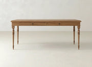 Audrey Desk - Oat on Oak