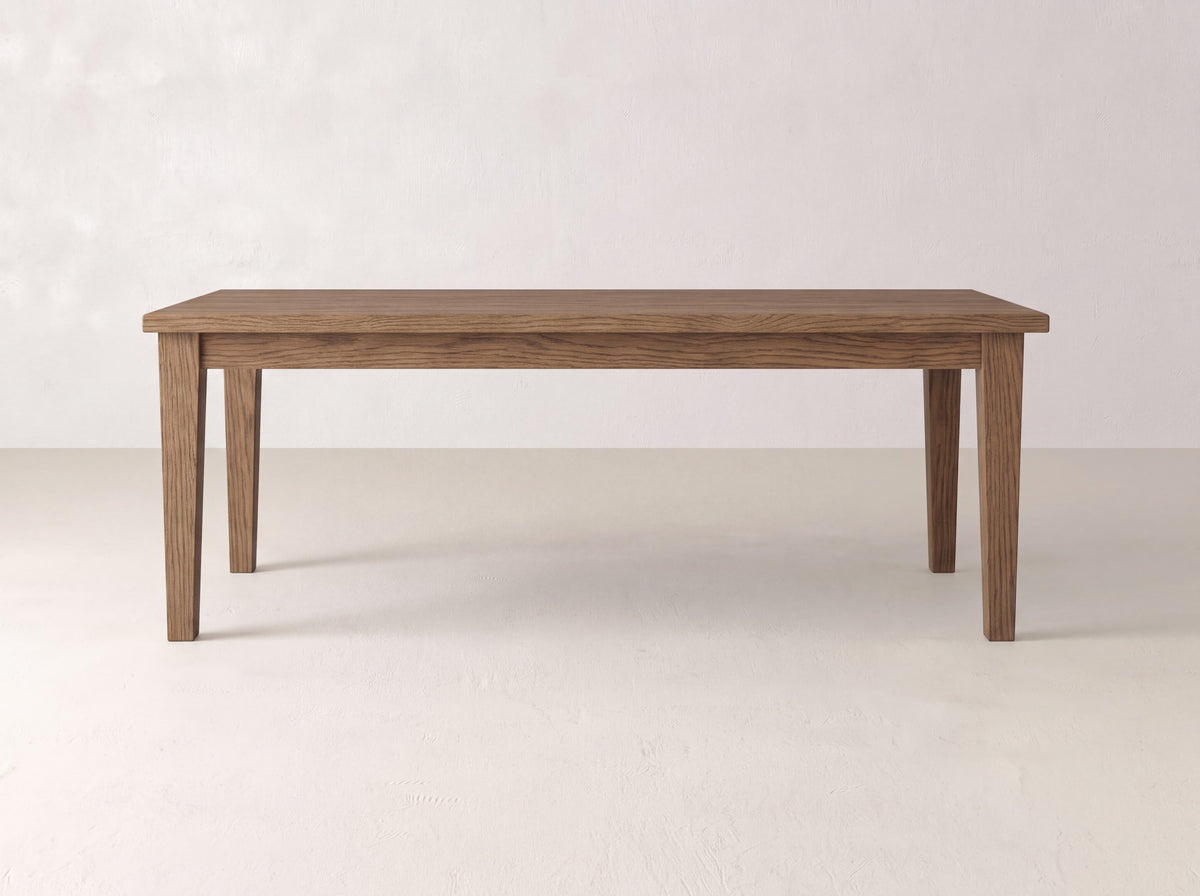 Ava Parsons Dining Table - Almond on Oak