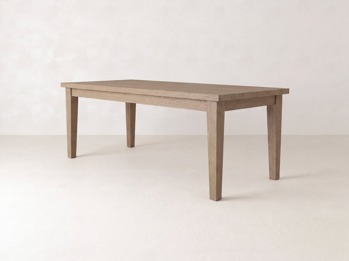 Ava Parsons Dining Table - Sandstone on White Oak
