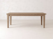 Ava Parsons Dining Table - Sandstone on White Oak