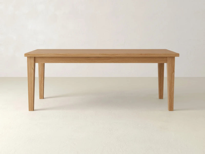 Ava Parsons Dining Table - Oat on Oak