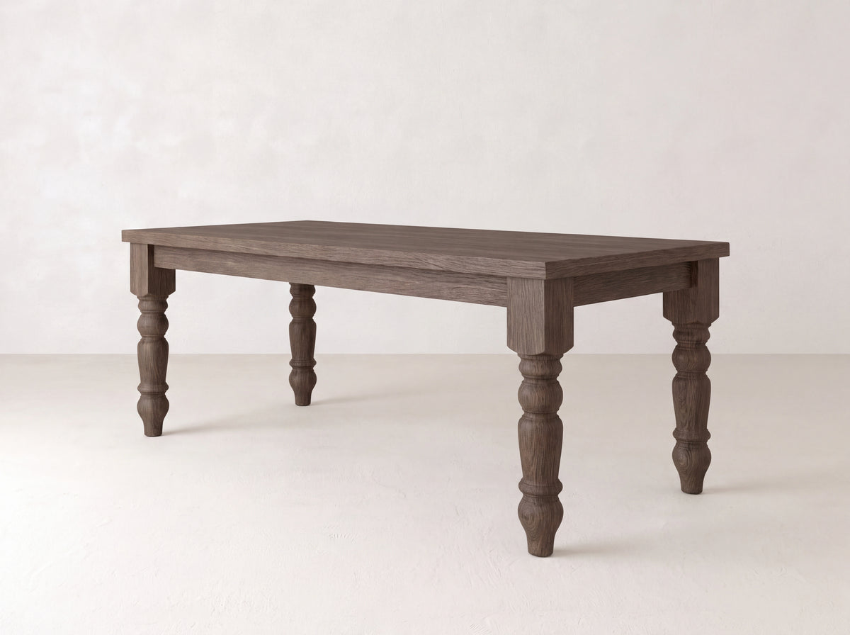 Baluster Dining Table - Hazel on White Oak