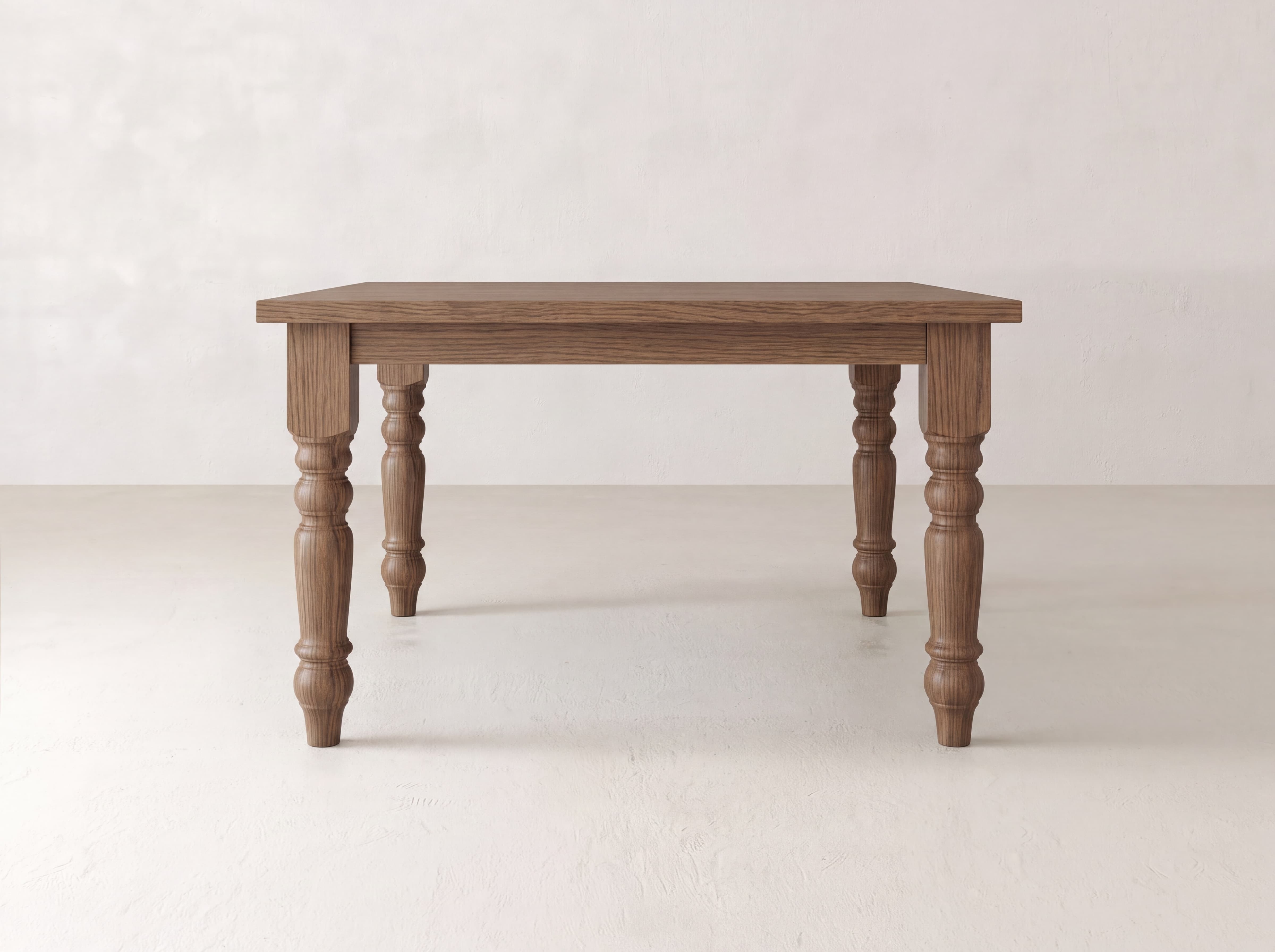 Baluster Square Dining Table - Almond on Oak