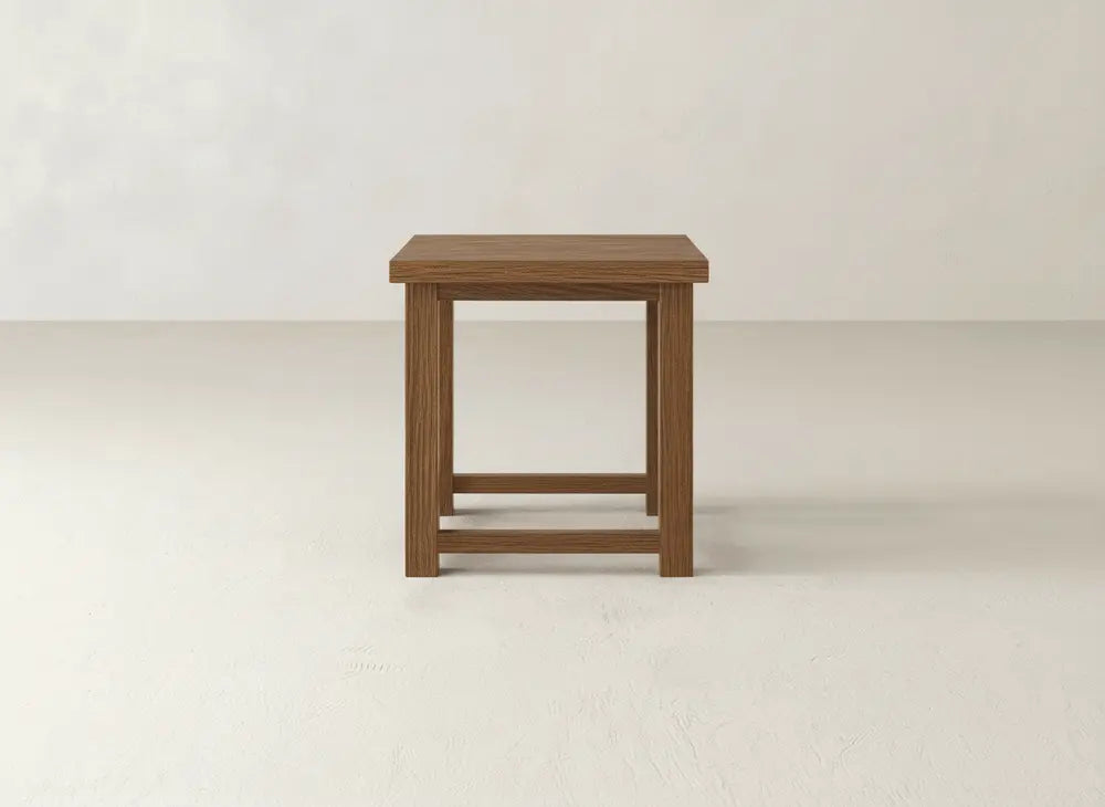 Carter X Side Table - Almond on Oak