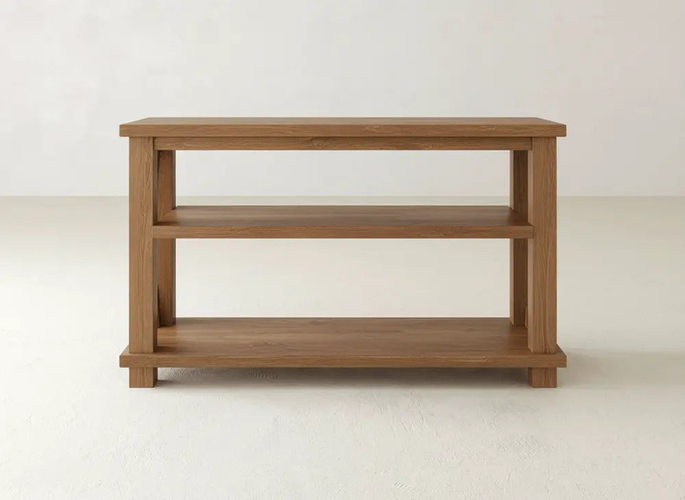 Carter X Sofa Table - Oat on Oak