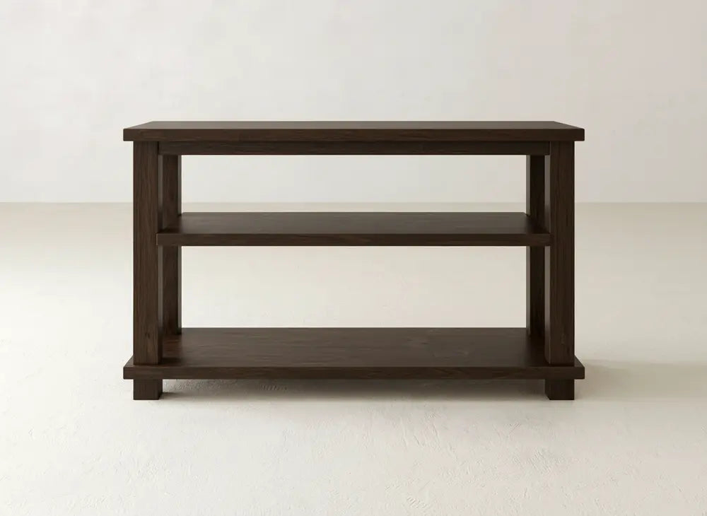Carter X Sofa Table - Sable on Oak
