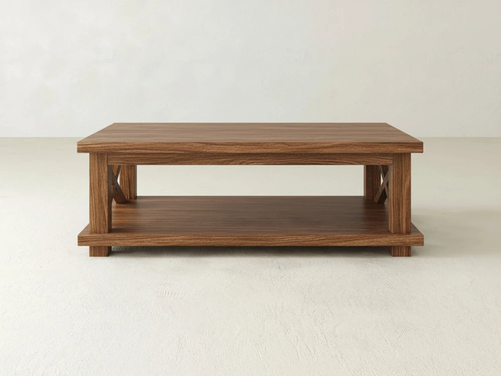 Carter X Coffee Table - Almond on Oak