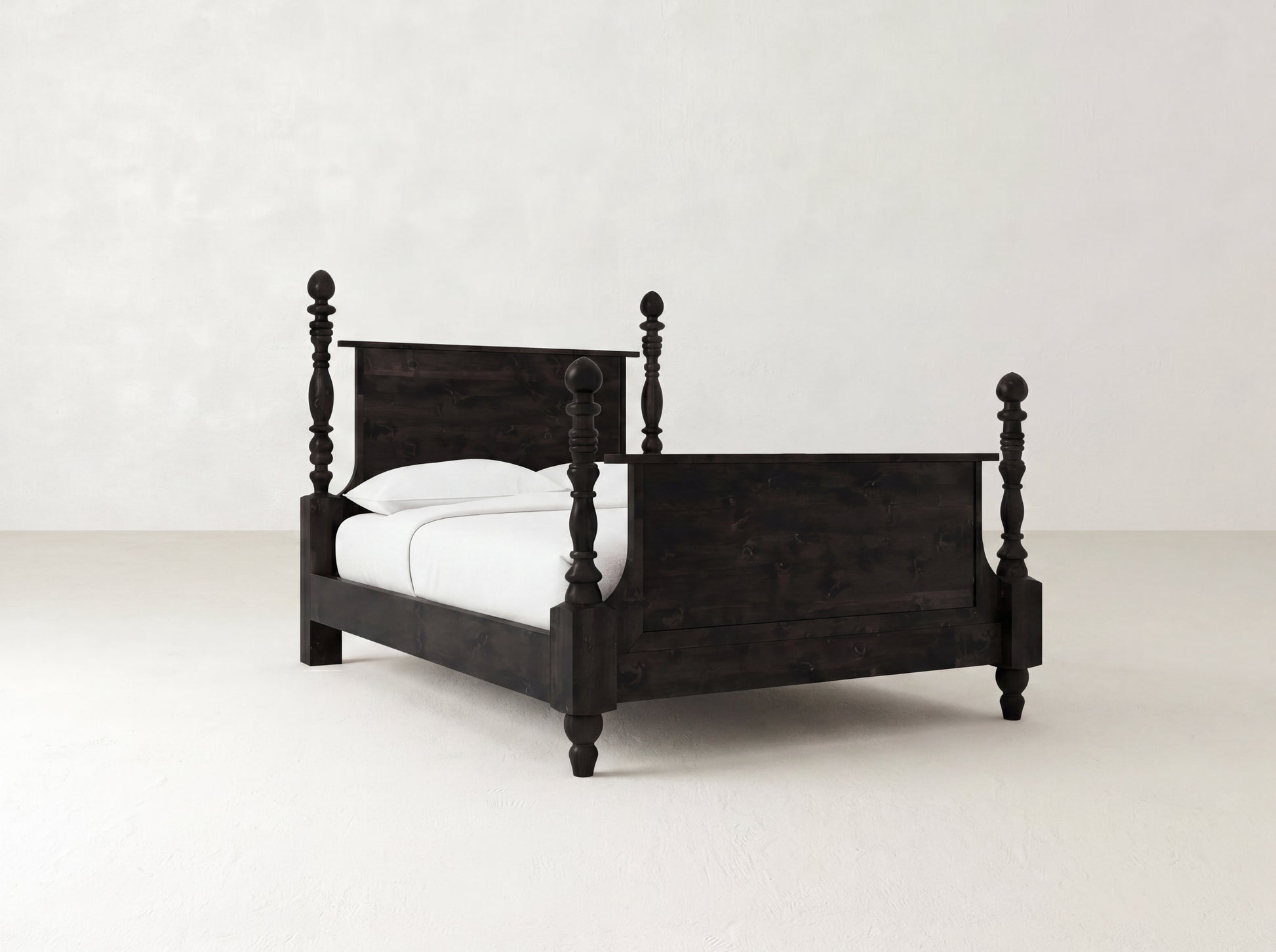 Catherine Bed - Charred Ember on Alder