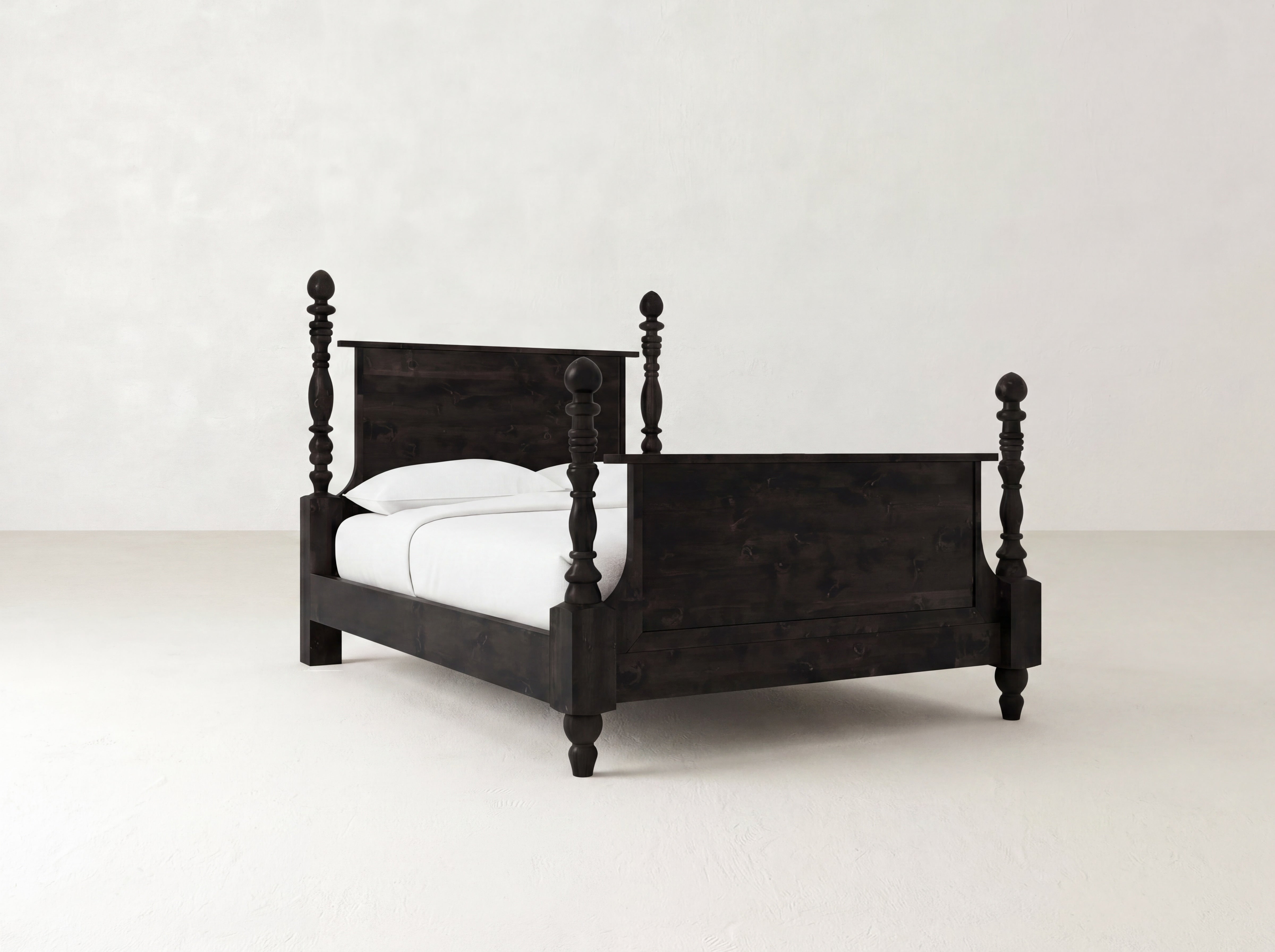 Catherine Bed - Charred Ember on Alder