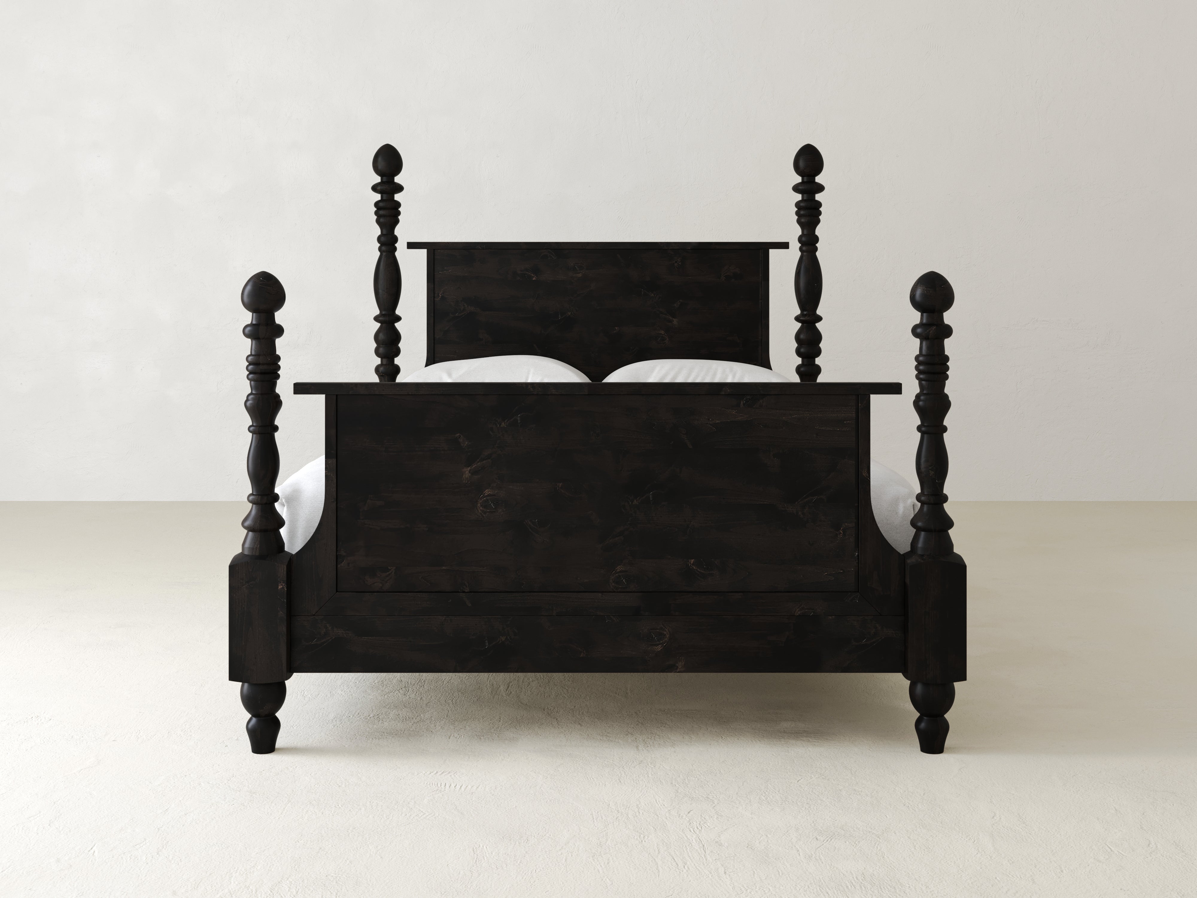 Catherine Bed - Charred Ember on Alder