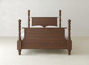 Catherine Bed - Almond on Oak