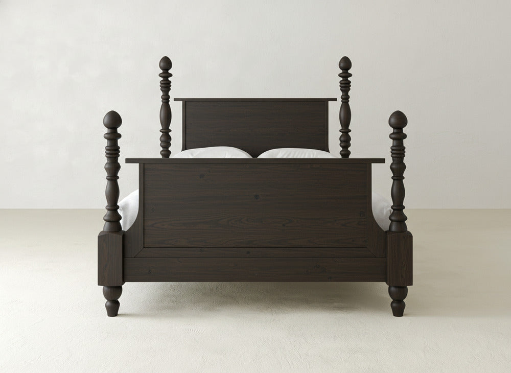 Catherine Bed - Espresso on Oak