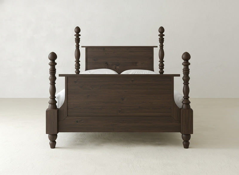 Catherine Bed - Sable on Oak