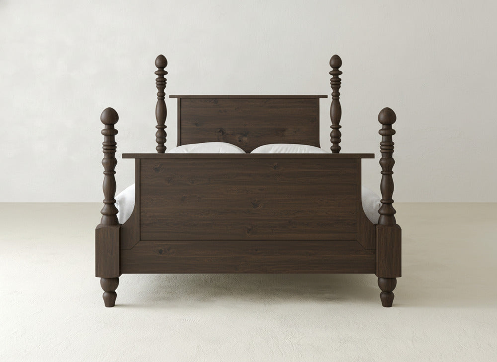 Catherine Bed - Sable on Oak