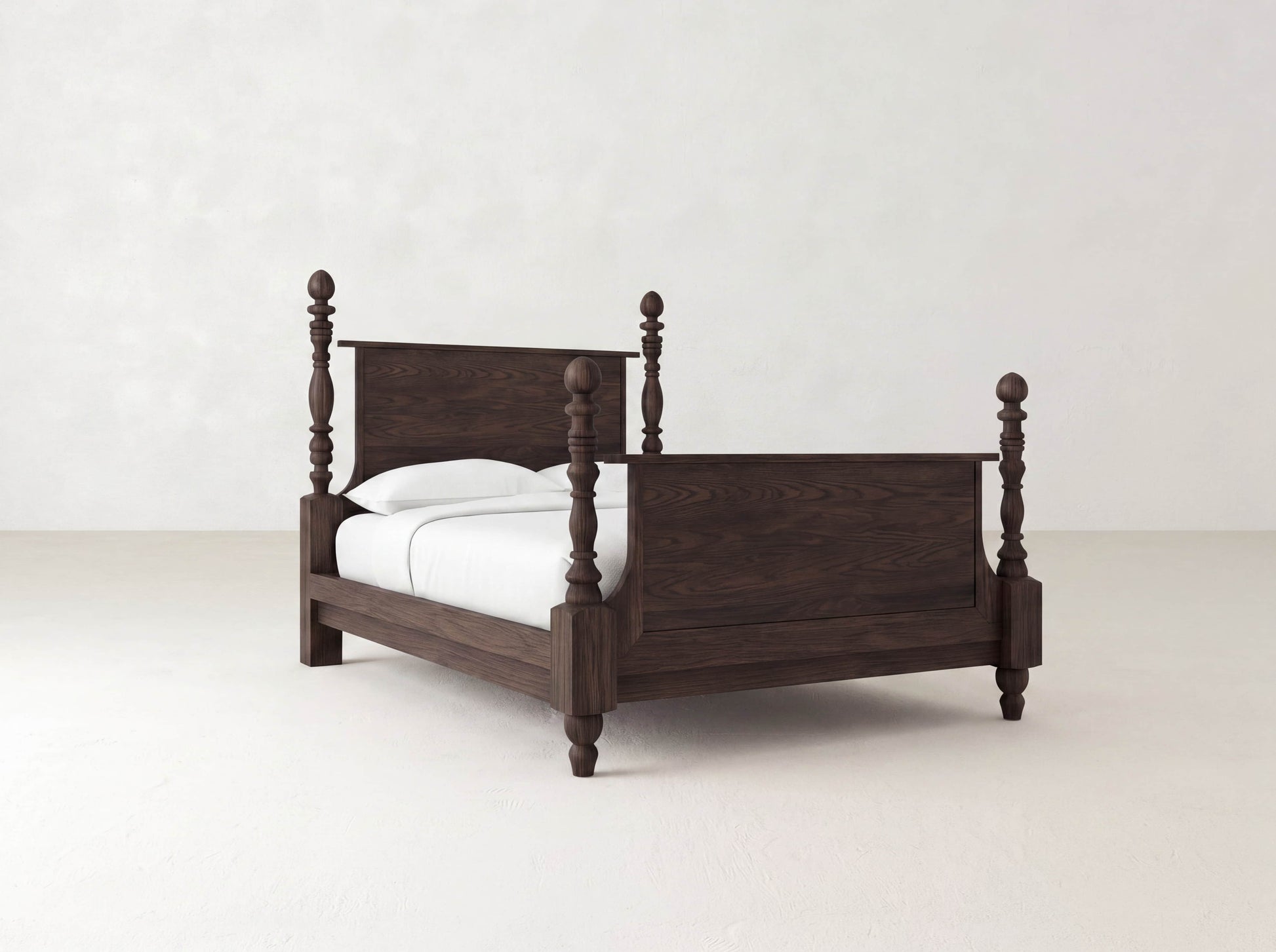 Catherine Bed - Sable on Oak