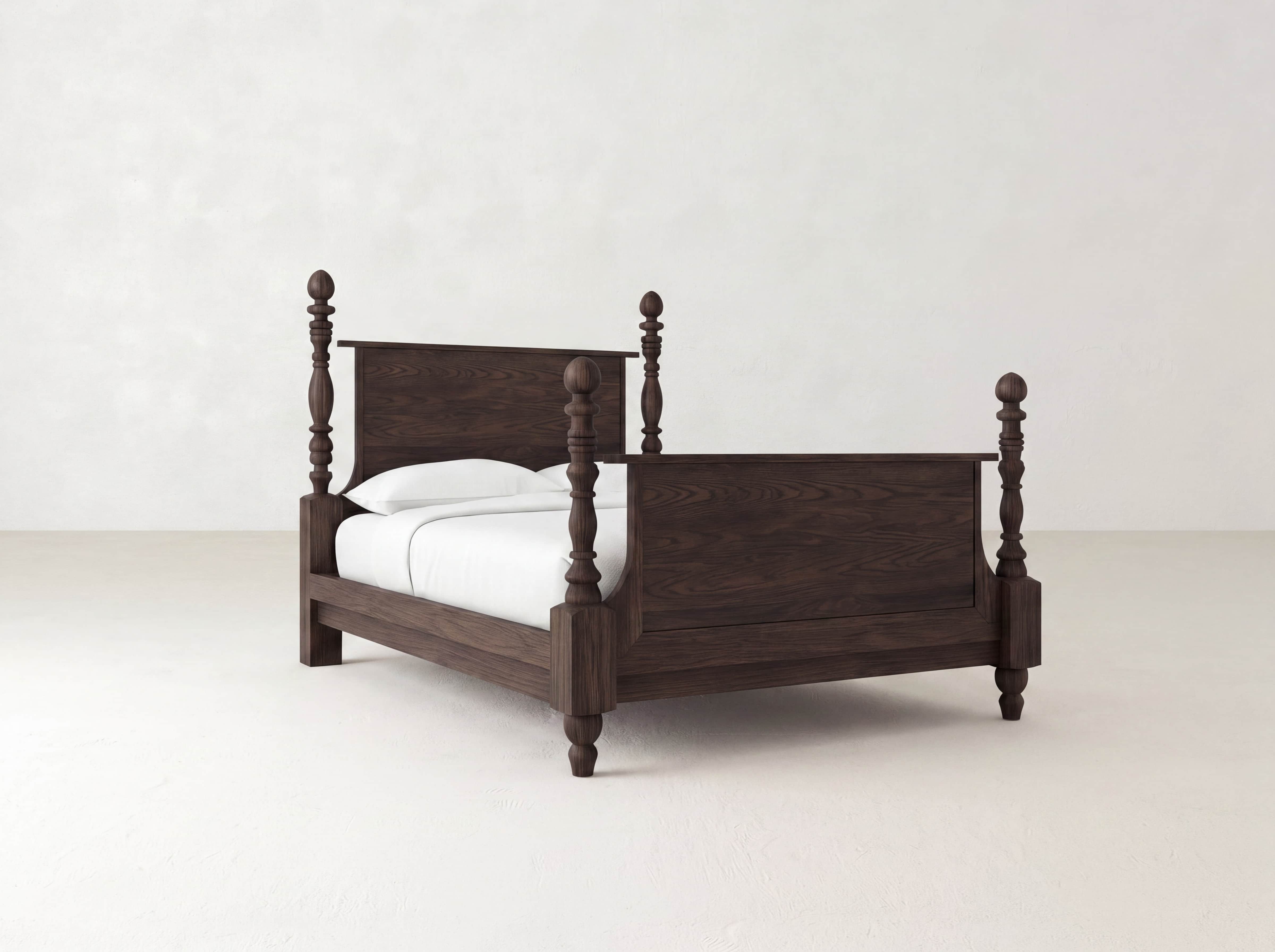 Catherine Bed - Sable on Oak