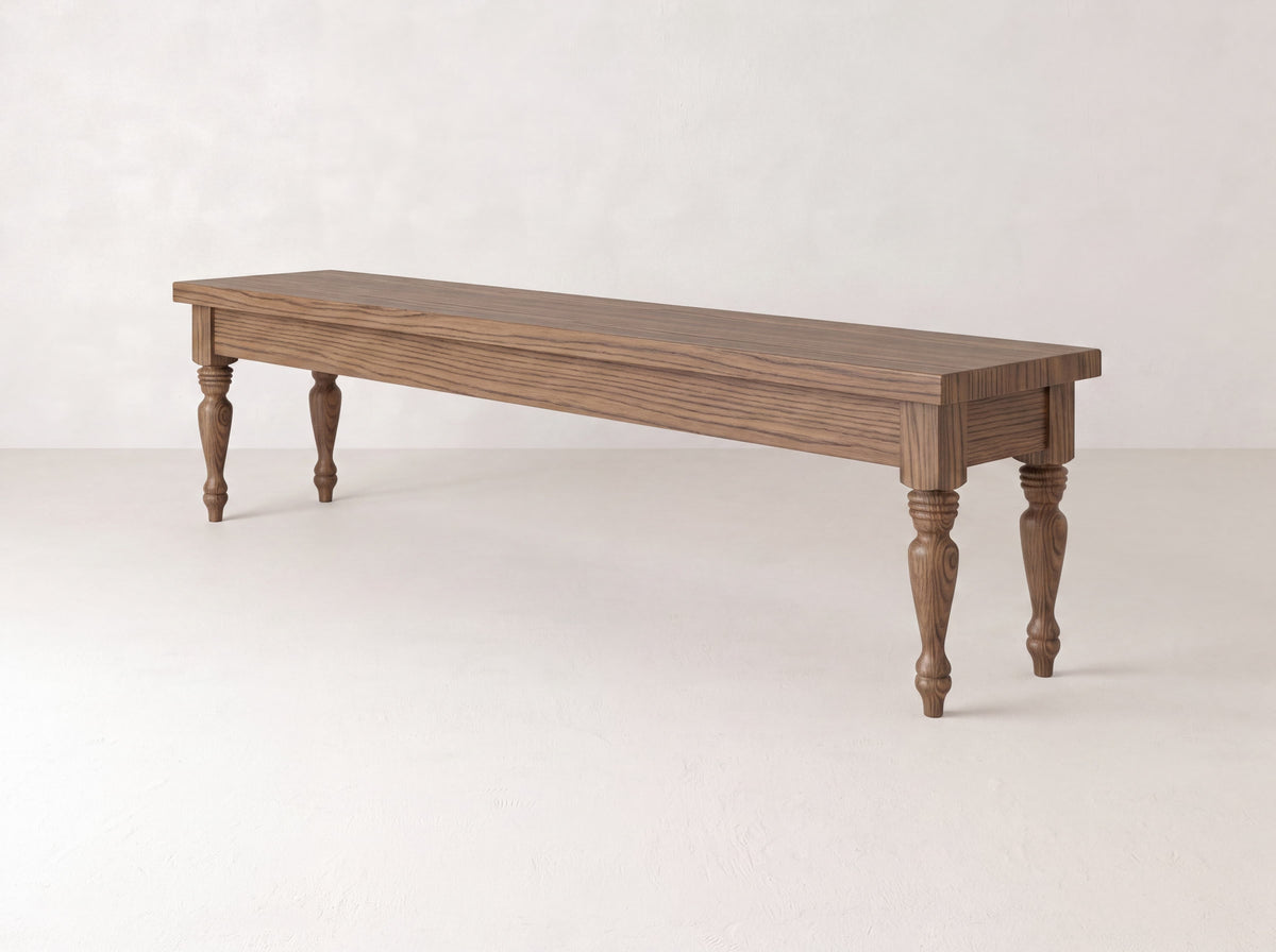 Chateau Bench - Almond on Oak