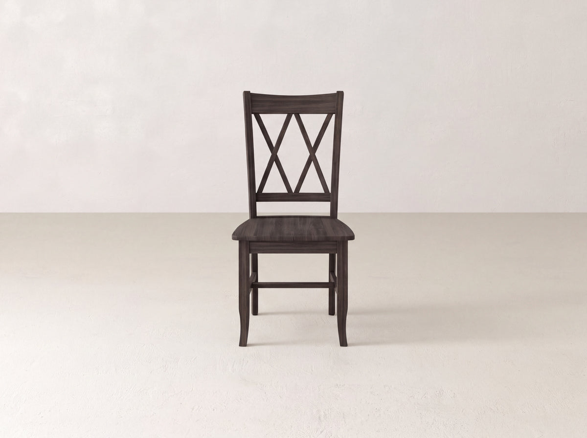 Double X-Back Dining Chair