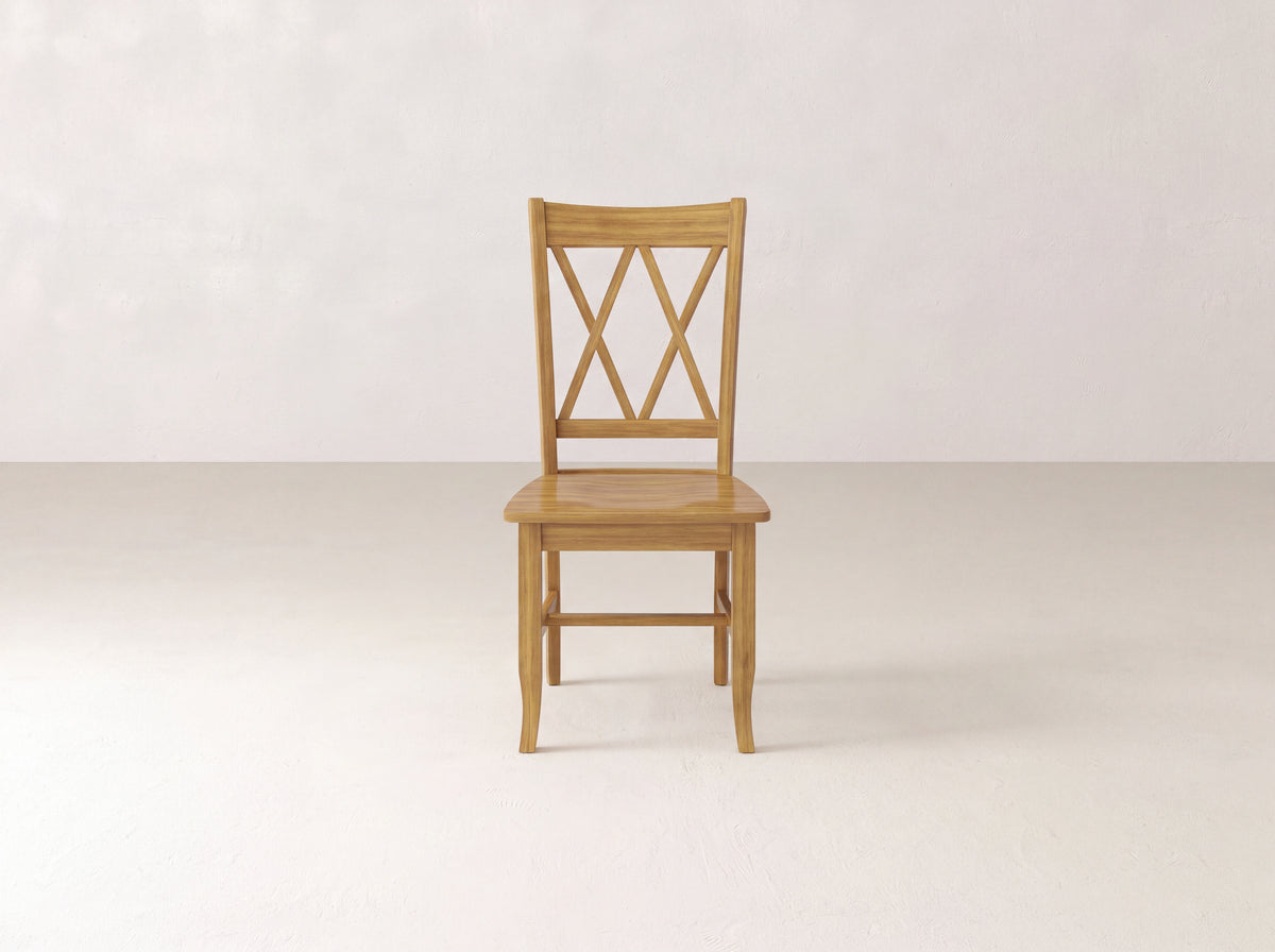 Double X-Back Dining Chair - Harvest Wheat