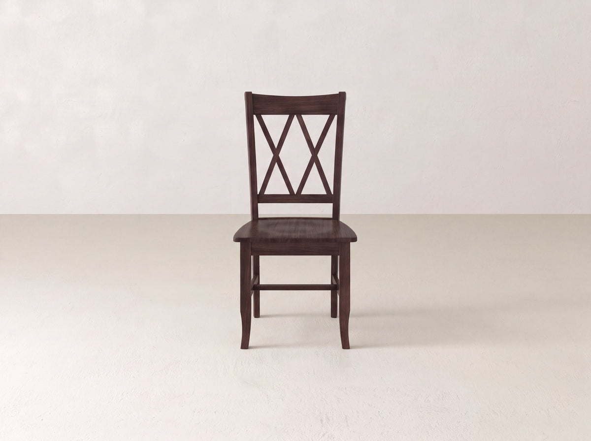Double X-Back Dining Chair