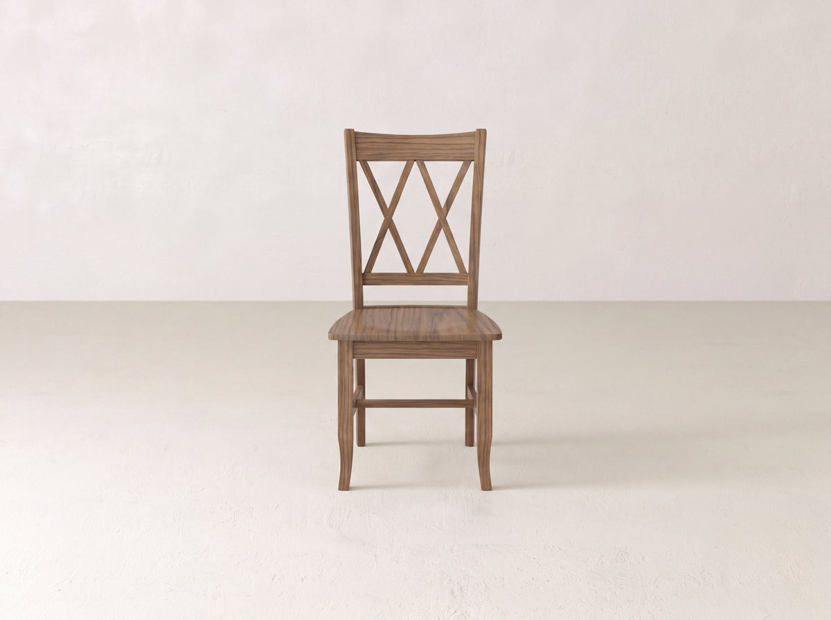 Double X-Back Dining Chair