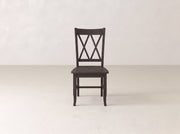 Double X-Back Dining Chair - Espresso