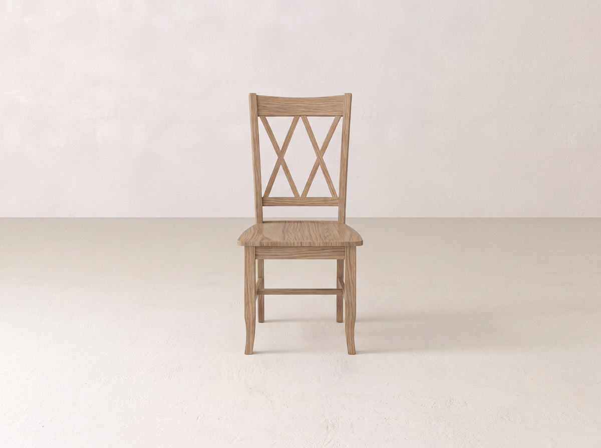 Double X-Back Dining Chair