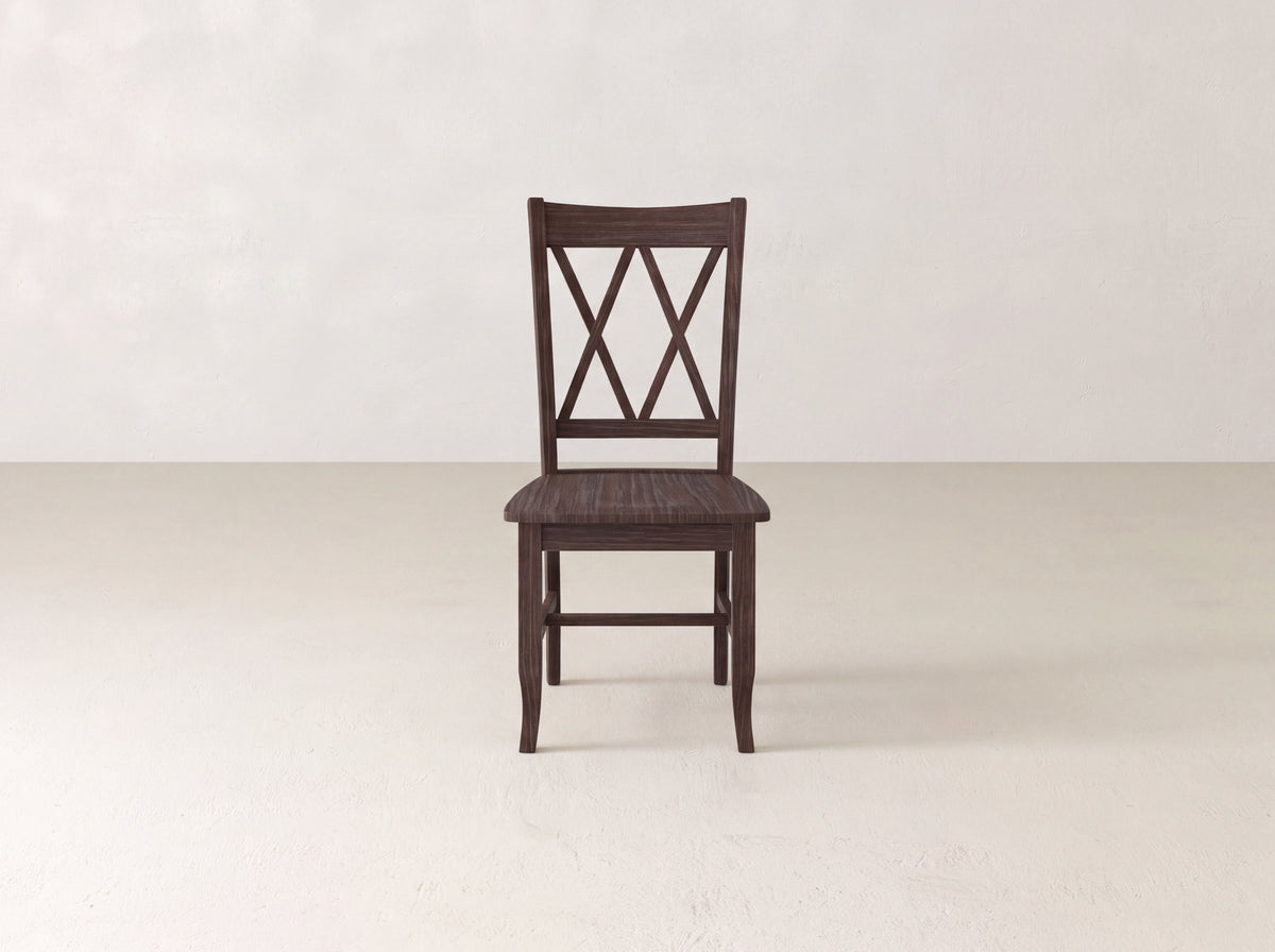 Double X-Back Dining Chair