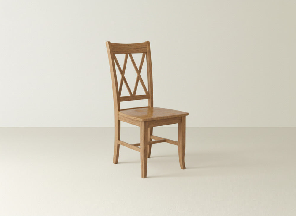 Double X-Back Dining Chair - Oat