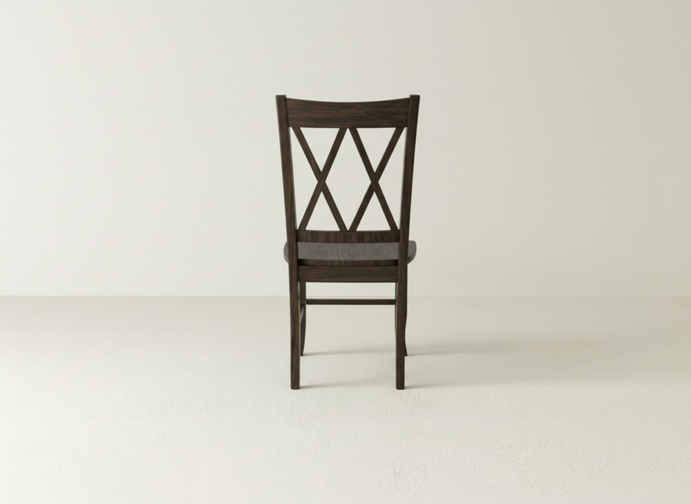 Double X-Back Dining Chair - Sable