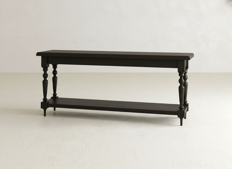 Ella Sofa Table - Espresso on Oak