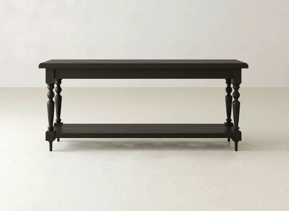 Ella Sofa Table - Espresso on Oak