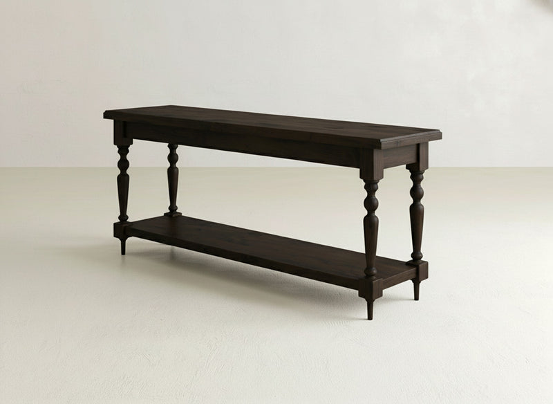 Ella Sofa Table - Sable on Oak